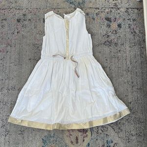 White and gold dress